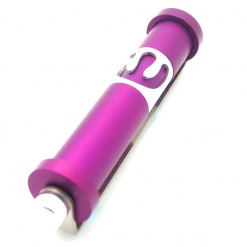 Cylinder Mezuzah in Purple