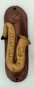 Saxophone mezuzah