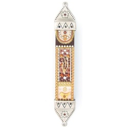 Bead-Garden-Mezuzah-in-Brown-Large-572020-1