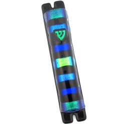 Blue and Green Stripes Mezuzah