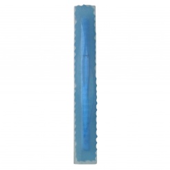 Classic Glass Mezuzah in Blue - Extra Large