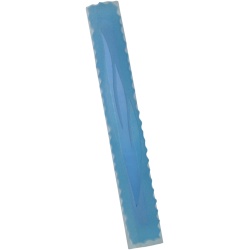 Classic Glass Mezuzah in Blue - Extra Large