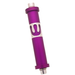 Cylinder Mezuzah in Purple