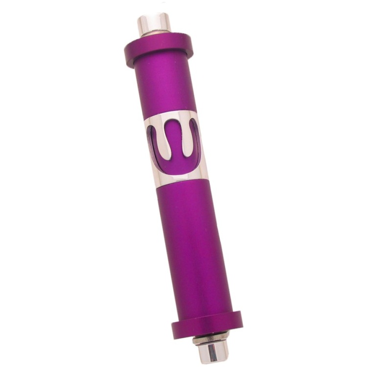 Cylinder Mezuzah in Purple