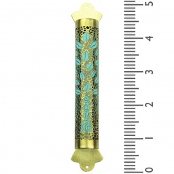 Delicate  Tree of Life Mezuzah with Patina - Small