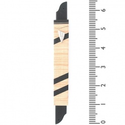 Diaginal Stripes Wooden Mezuzah