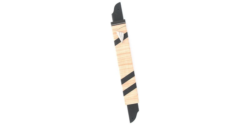 Diaginal Stripes Wooden Mezuzah