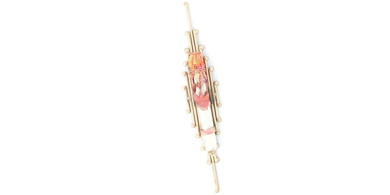 Diamond of Rods Mezuzah