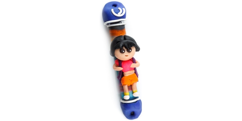 Dora The Explorer Fimo Mezuzah