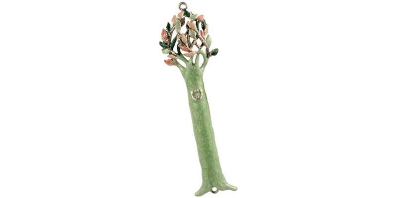 Enamel Tree of Life Mezuzah - Spring