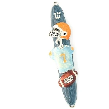 Football Enamel Mezuzah
