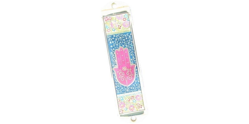 Hamsa in Vines Mezuzah