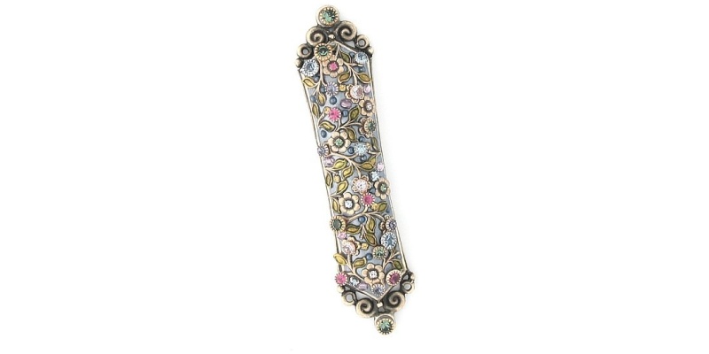 Intricate Flower Mezuzah