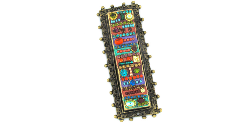 Intricate Framed Mezuzah