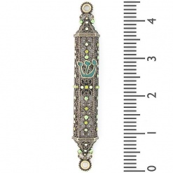 Lace-Crystals-Mezuzah-in-Green-441219-2