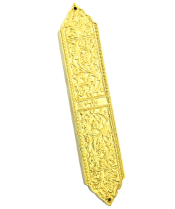 Marrakesh Mezuzah Case in Gold