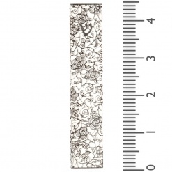 Metal Lace Flower Pattern Mezuzah