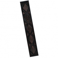Mezuzah with Leather Squares - Large