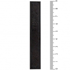 Mezuzah with Ornamented Patterned Leather - 2XL