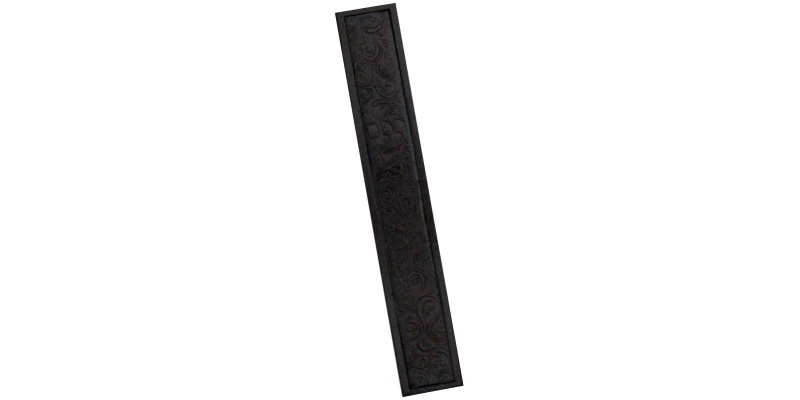 Mezuzah with Ornamented Patterned Leather - 2XL