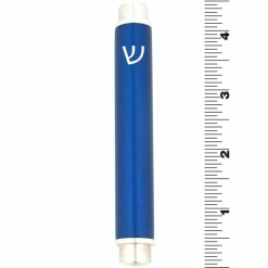 Modern Cylinder Mezuzah in Dark Blue