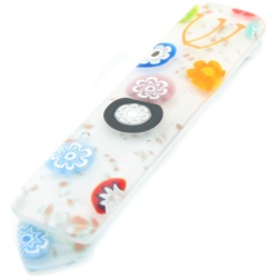 Murano-Glass-Mezuzah-White-millefiori-Flowers-782119-2