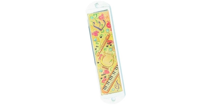 Musical Floral Mezuzah