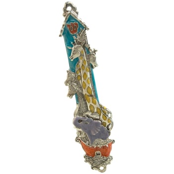 Noah's Ark Enamel Pastels Mezuzah
