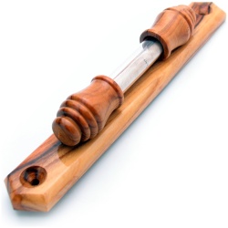 Olive-Wood-Mezuzah-with-Display-Small-Made-in-Israel-062977S-2