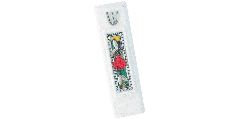 Plentiful Pomegranate Mezuzah Small