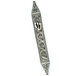 Sterling Silver Filigree Persian Mezuzah