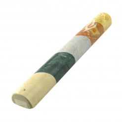 Striped Marble Mezuzah in Natural Colors - 3XL