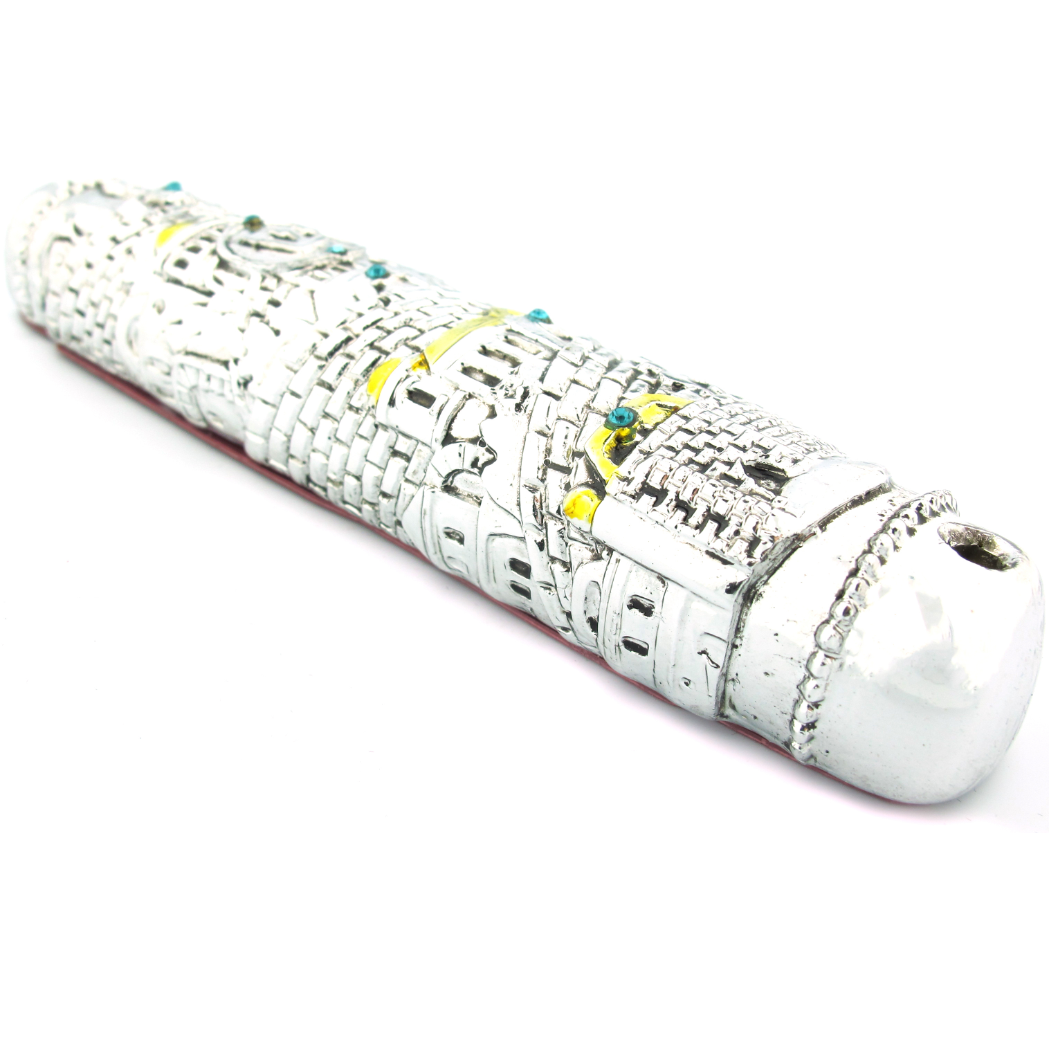 Walls of Jerusalem Mezuzah by Art Judaica Mezuzah Master