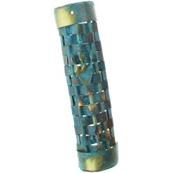 Weave Mezuzah with Patina