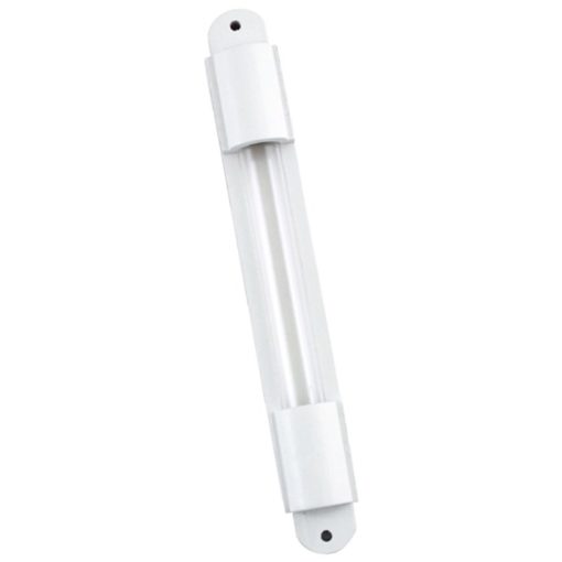 White Wooden Mezuzah With Glass Display - Large
