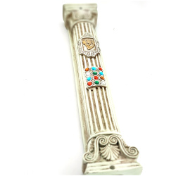 U23226 - Choshen with Columns Mezuzah in Beige – XXL - B