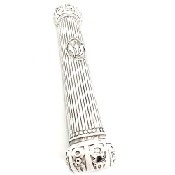 U23275 - Crown Mezuzah in White - XXL - B