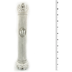 U23275 - Crown Mezuzah in White - XXL - C
