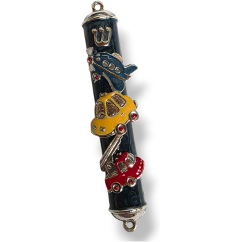 Planes, Trains & Automobiles: Hand-Painted Children's Mezuzah Case