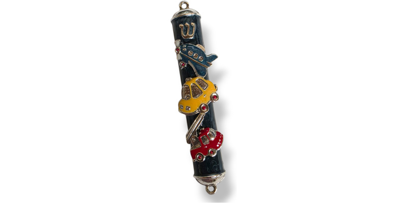 Planes, Trains & Automobiles: Hand-Painted Children's Mezuzah Case